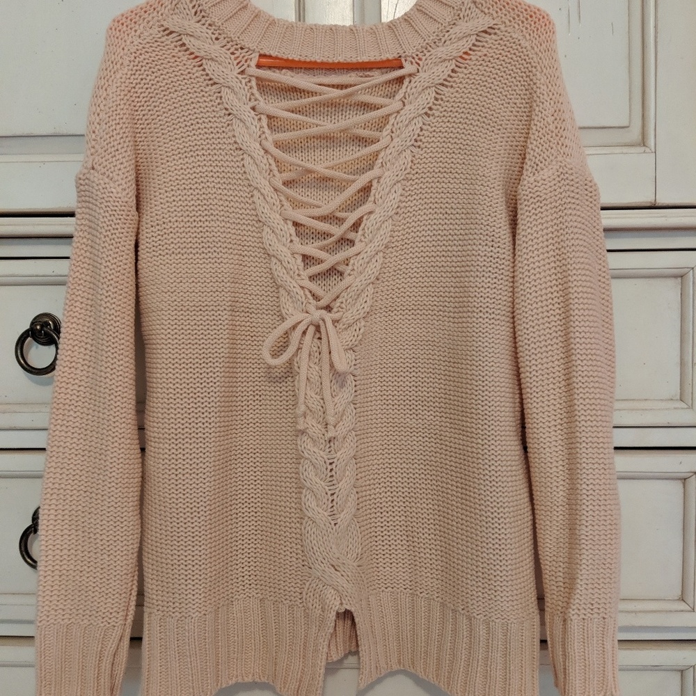 Cross Back Sweater